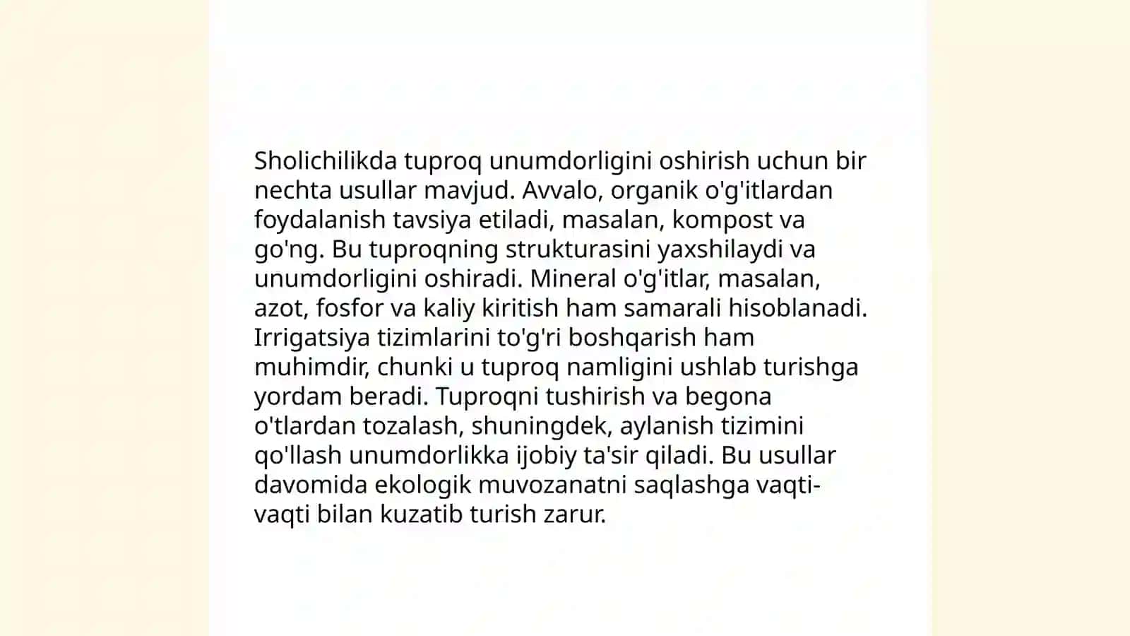 Sholi yetishtirishda yerga asosiy ishlov berish usullari 3