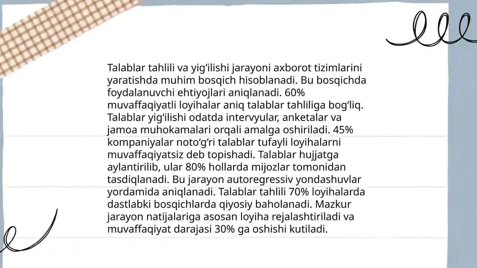 Tipaviy loyihalash protseduralari 3