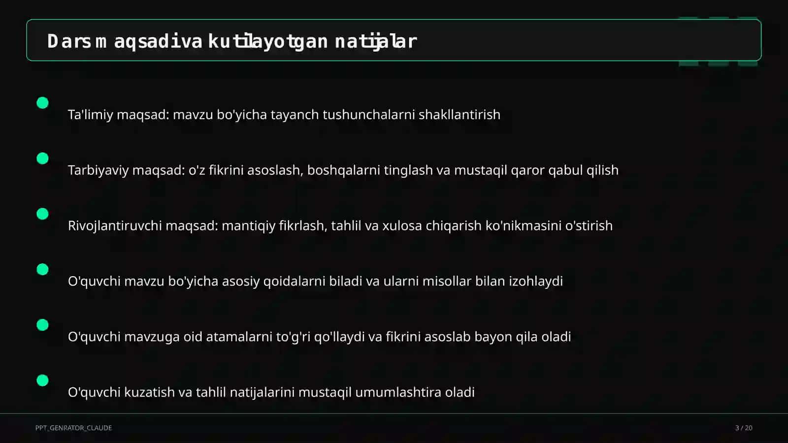Yulduzli tunlar (11-sinf) 3