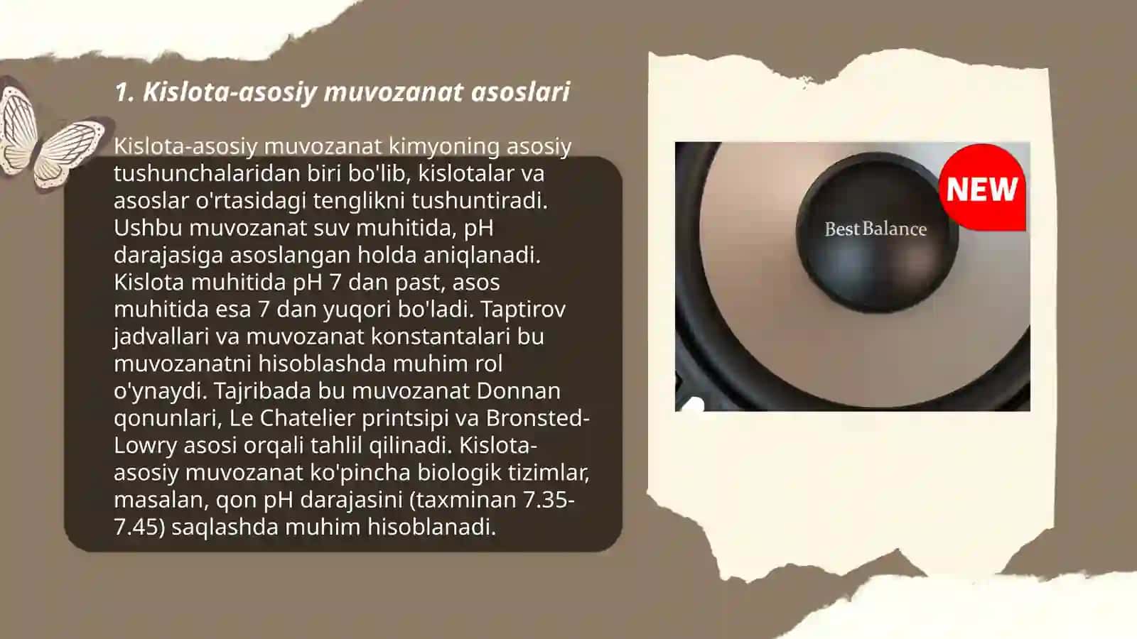 Kislota-asosiy muvozanat asoslari 3