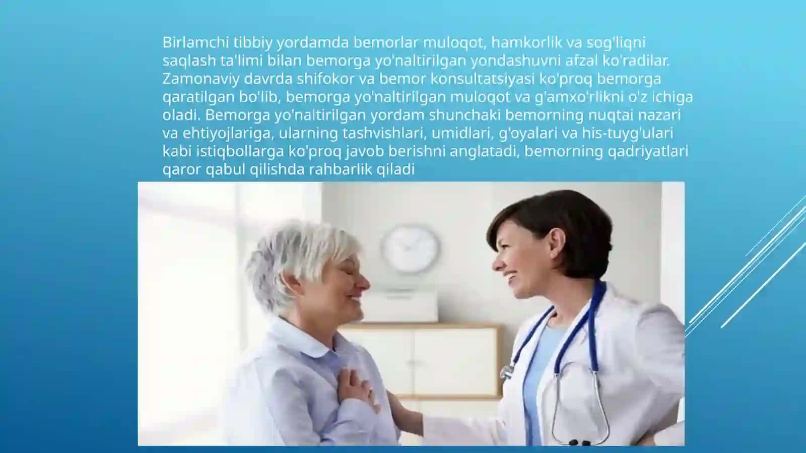 Bemorlar bilan muloqot usullari 3