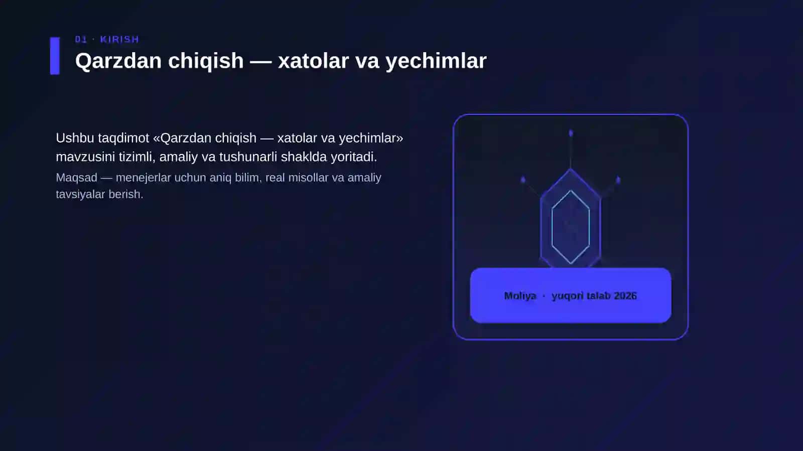 Qarzdan chiqish — xatolar va yechimlar 3