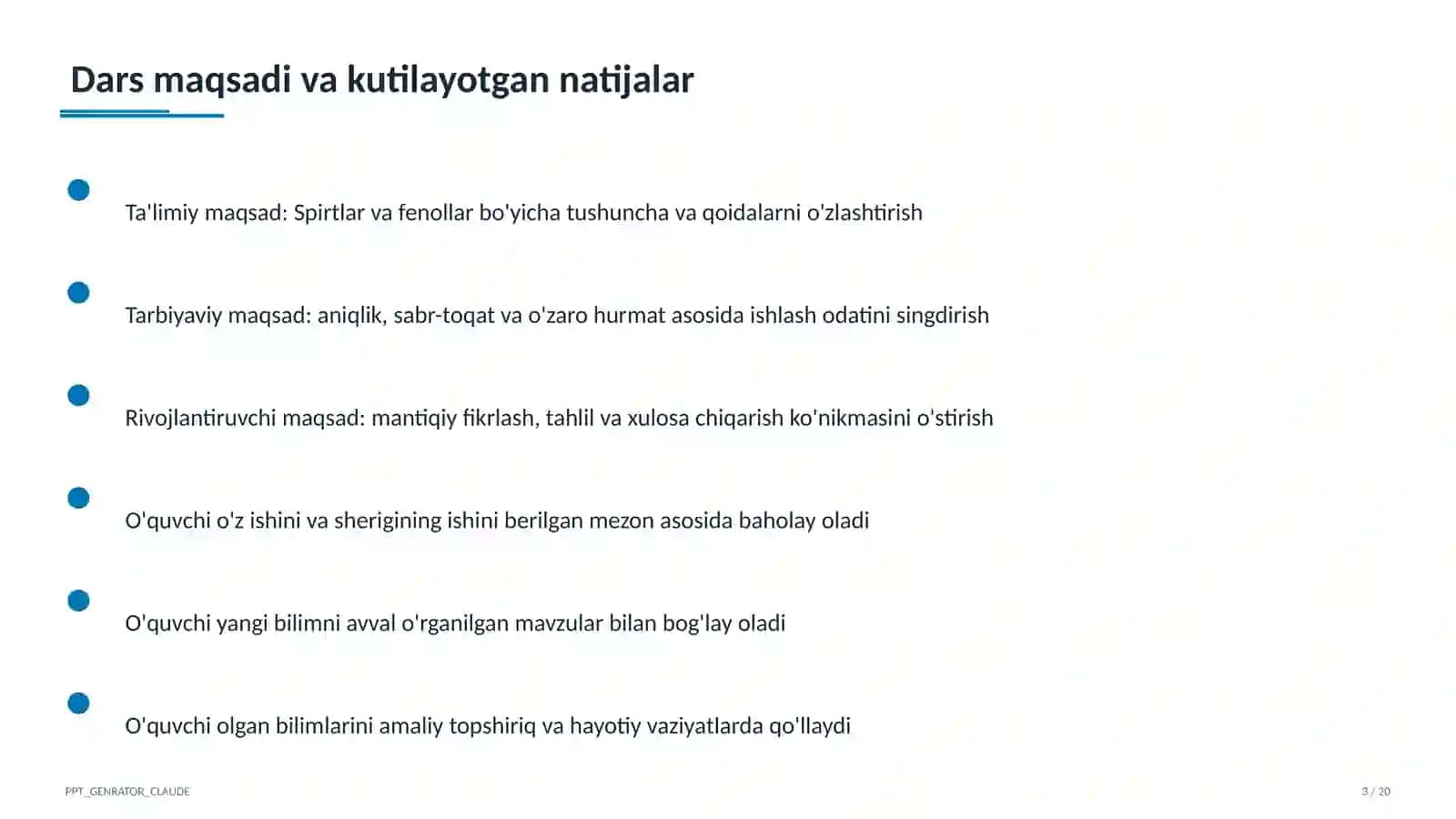 Spirtlar va fenollar (10-sinf) 3