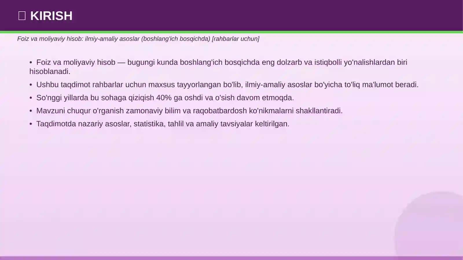PROFESSIONAL TAQDIMOT • 2026 3