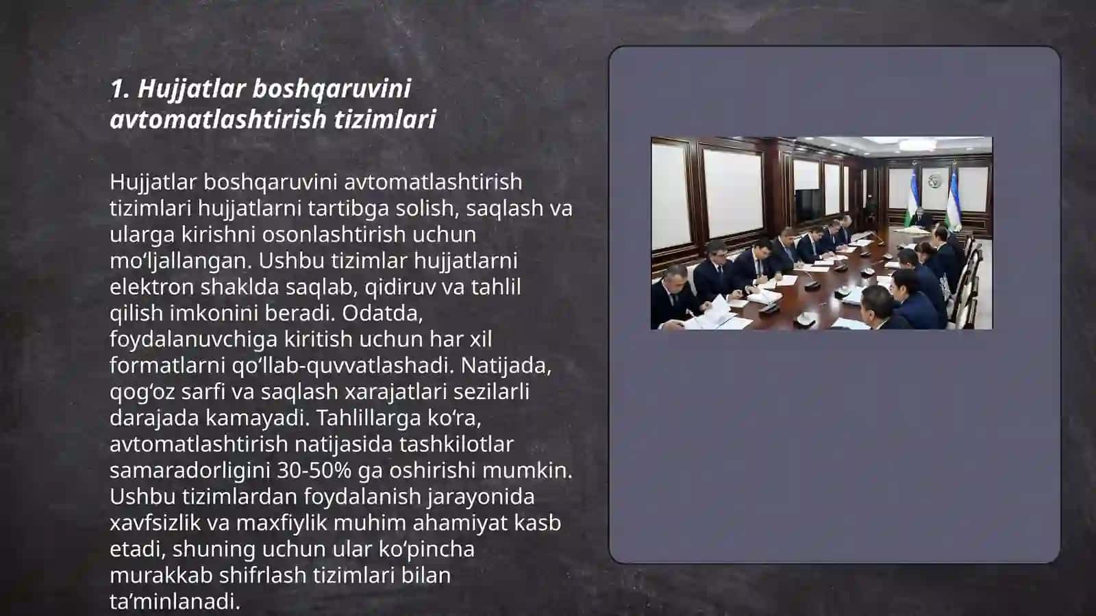Hujjatlar boshqaruvini avtomatlashtirish tizimlari 3