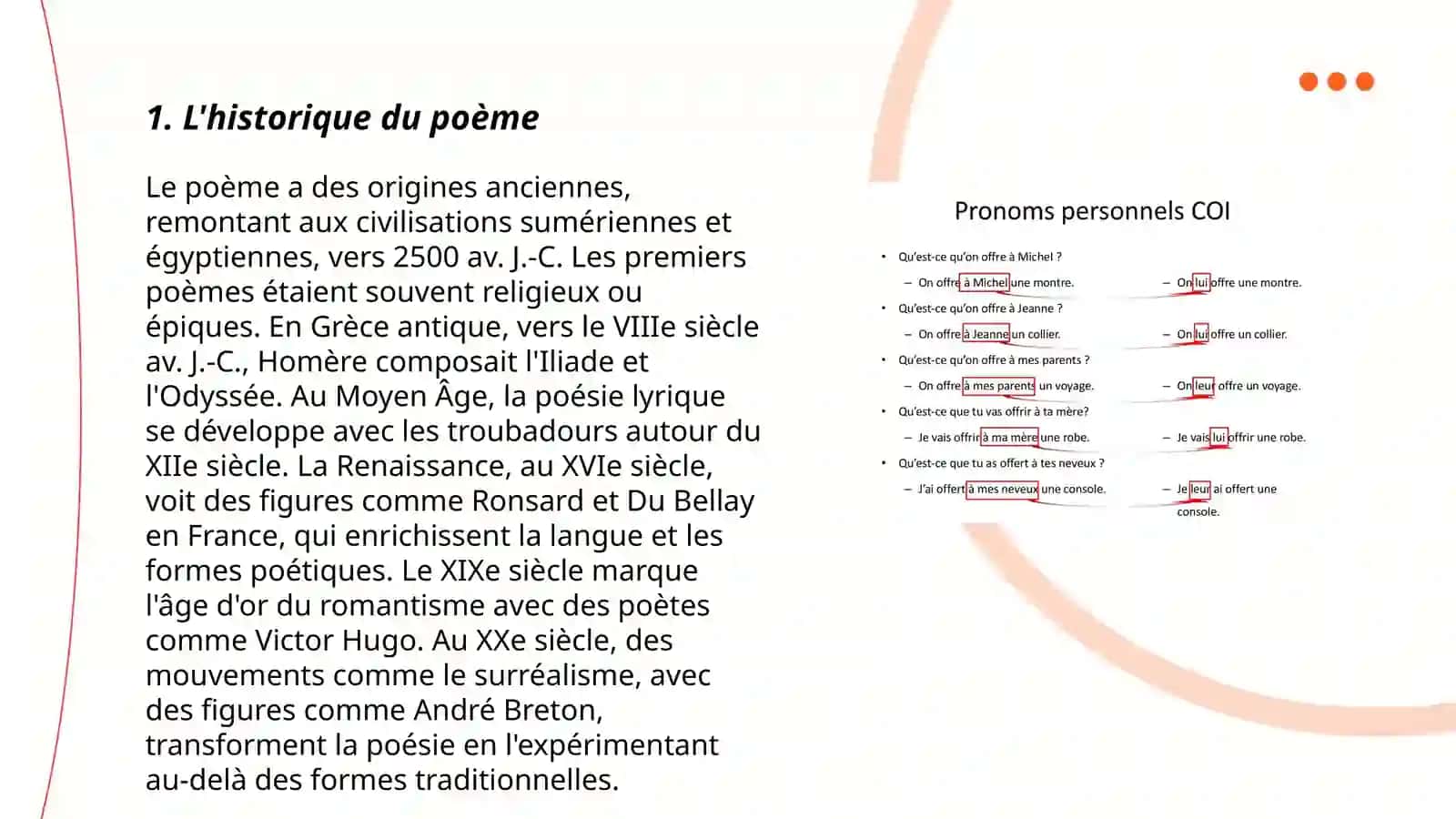 Le poème français 3