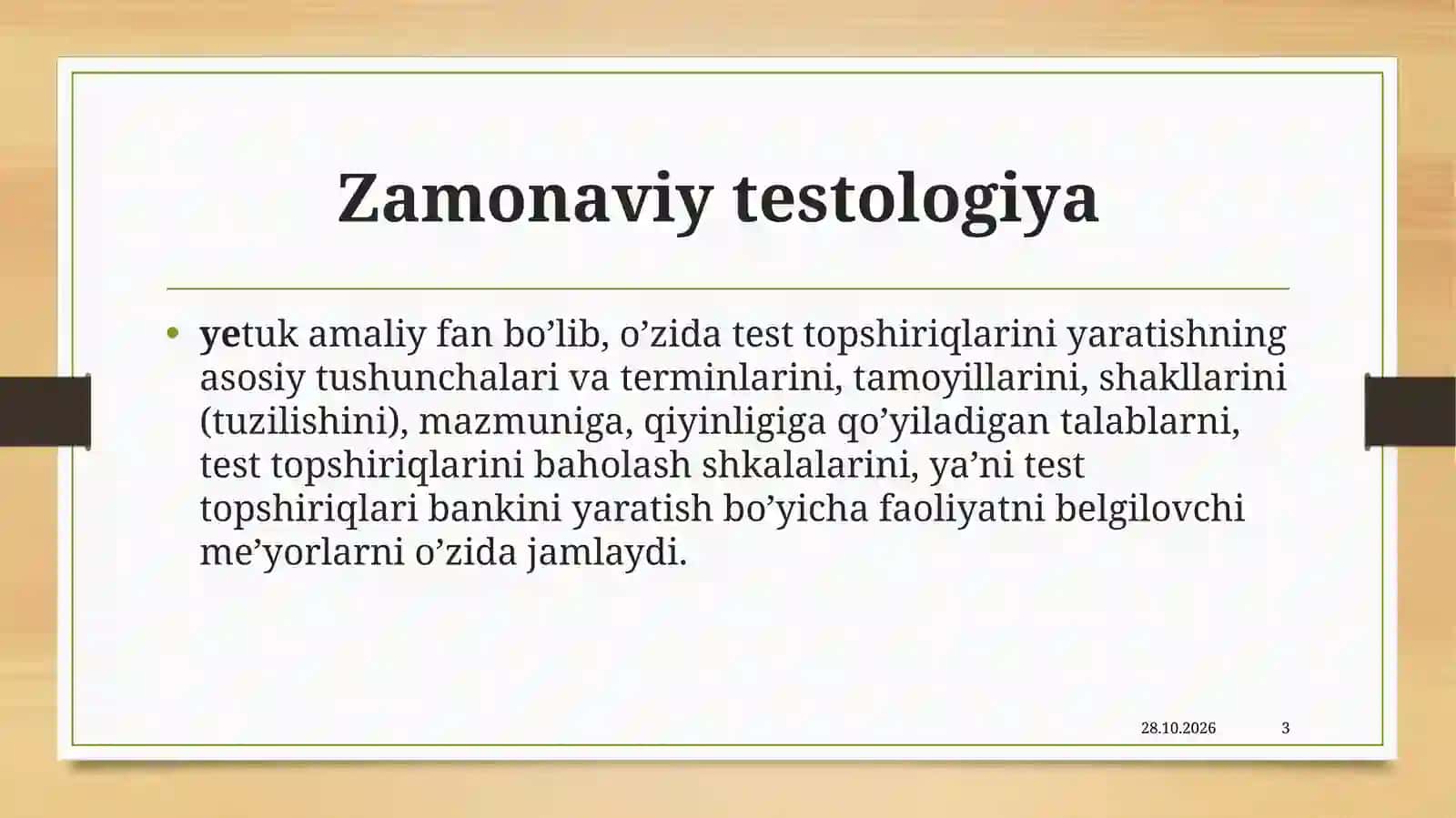 TESTOLOGIYA HAQIDA TUSHUNCHA 3