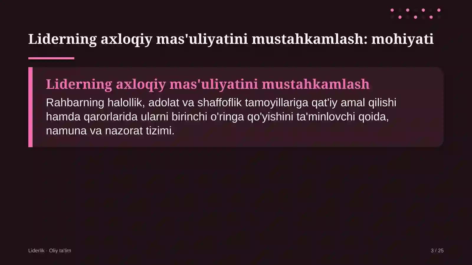 Avtoservis korxonalarida liderning axloqiy mas'uliyatini mustahkamlash 3