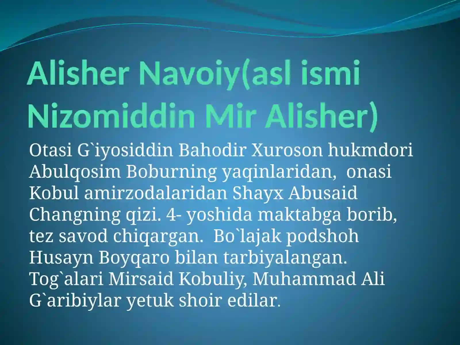 Alisher  Navoiy-g’azal  mulkining  sultoni 3