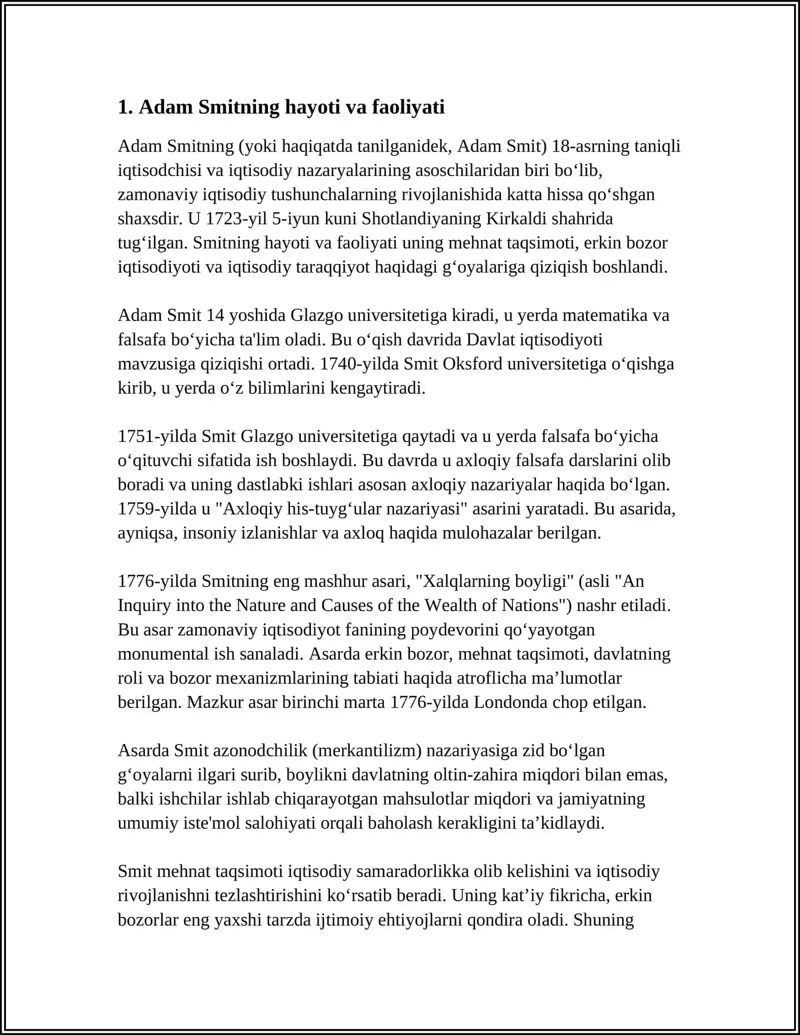ADAM SMIT-KLASSIK IQTISODIY MAKTABNING ATOQLI NAMOYONDASI 3