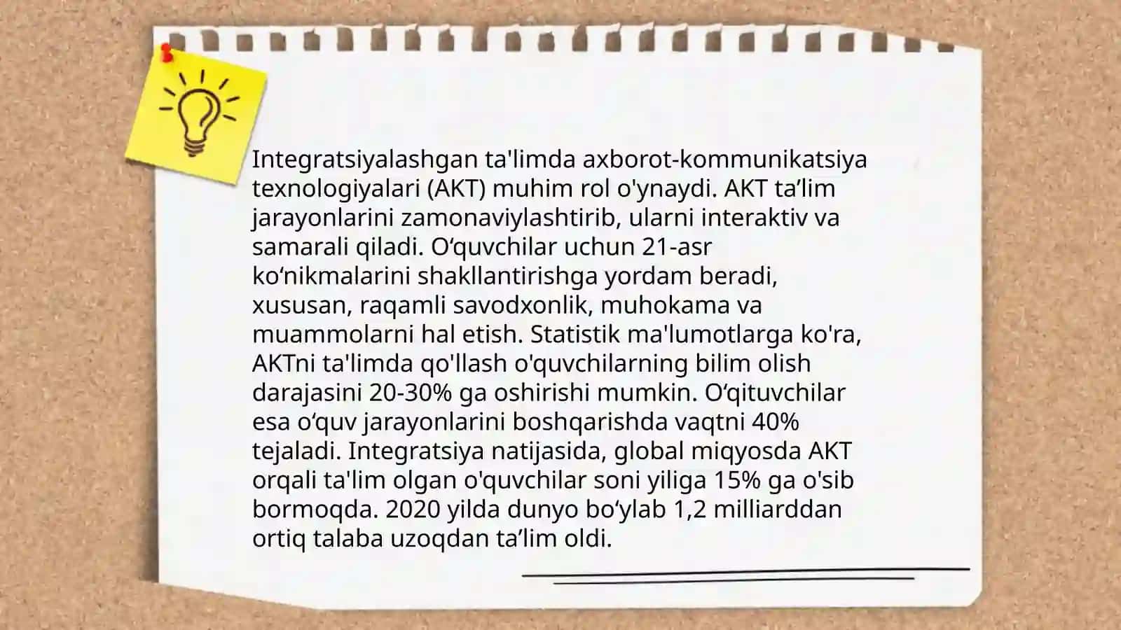 Integratsiyalashgan ta'limda AKT dam foydalanish 3