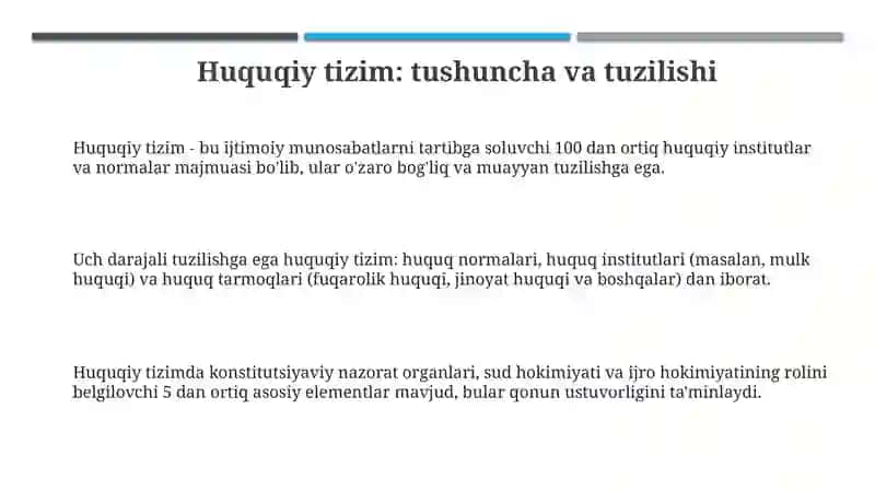 Huquqiy tizim 3