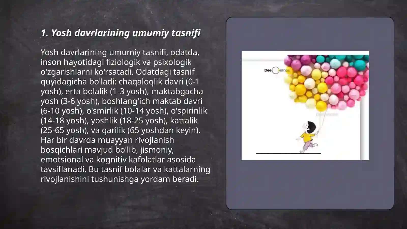 Yosh davrlar psihalogiyasi ontogines 3