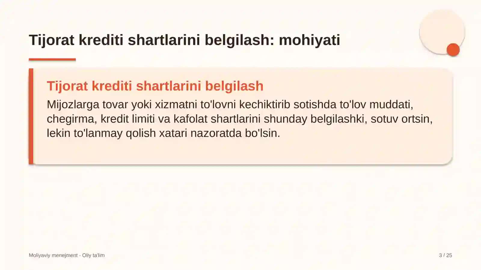 gazni qayta ishlash zavodlarida tijorat kreditini berish shartlarini belgilash 2867 3