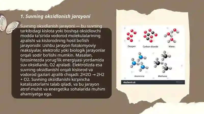 Marganes bilan katalizlanadigan suvning kislorodgacha oksidlanishi 3