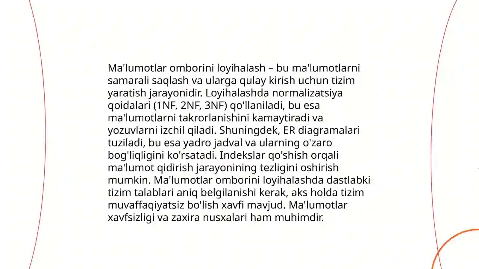 Relyatsion ma'lumotlar omborini dasturlash texnologiyalari 3
