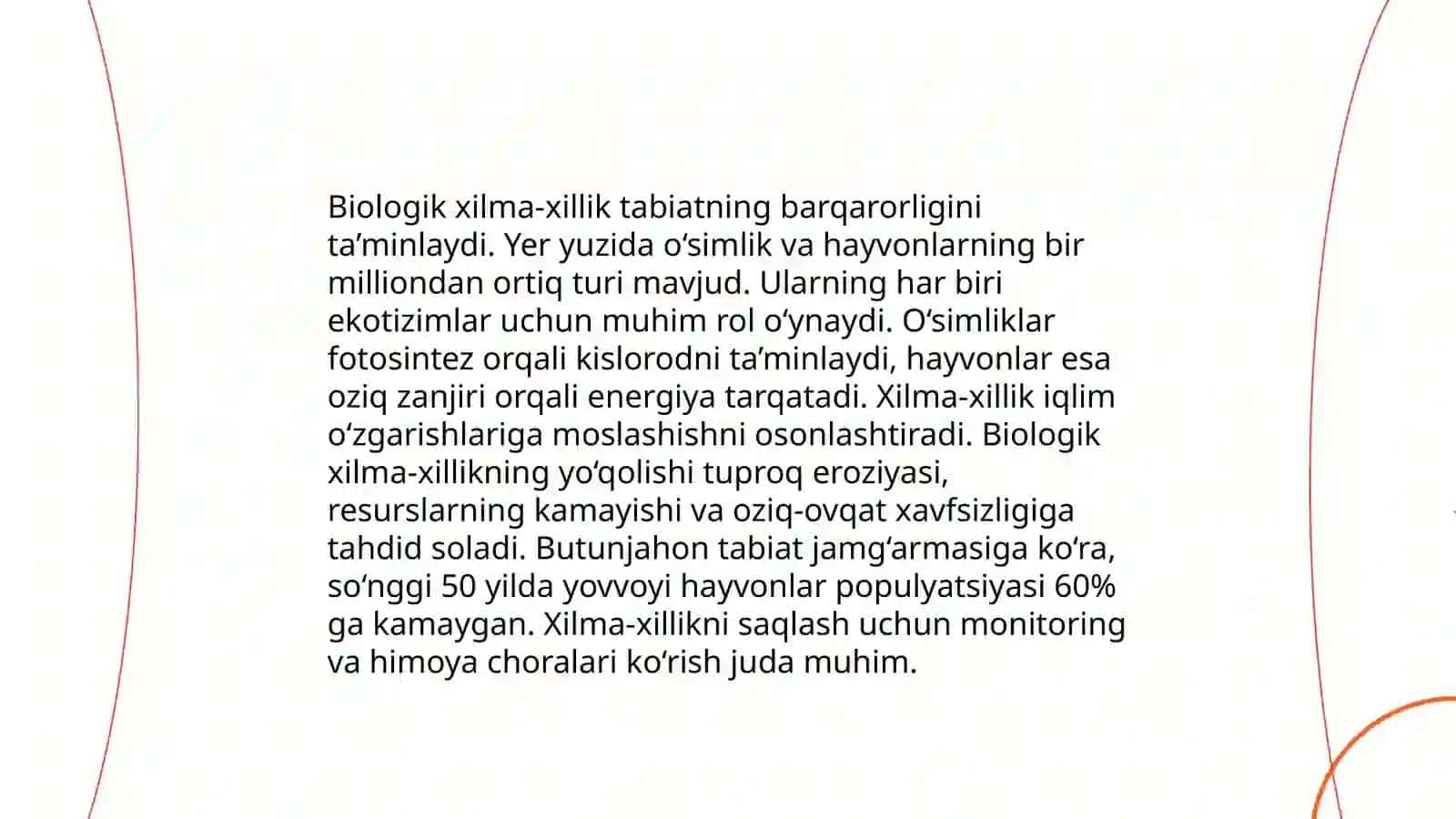 Biologik xilma-xillikni asrash muammolari 3