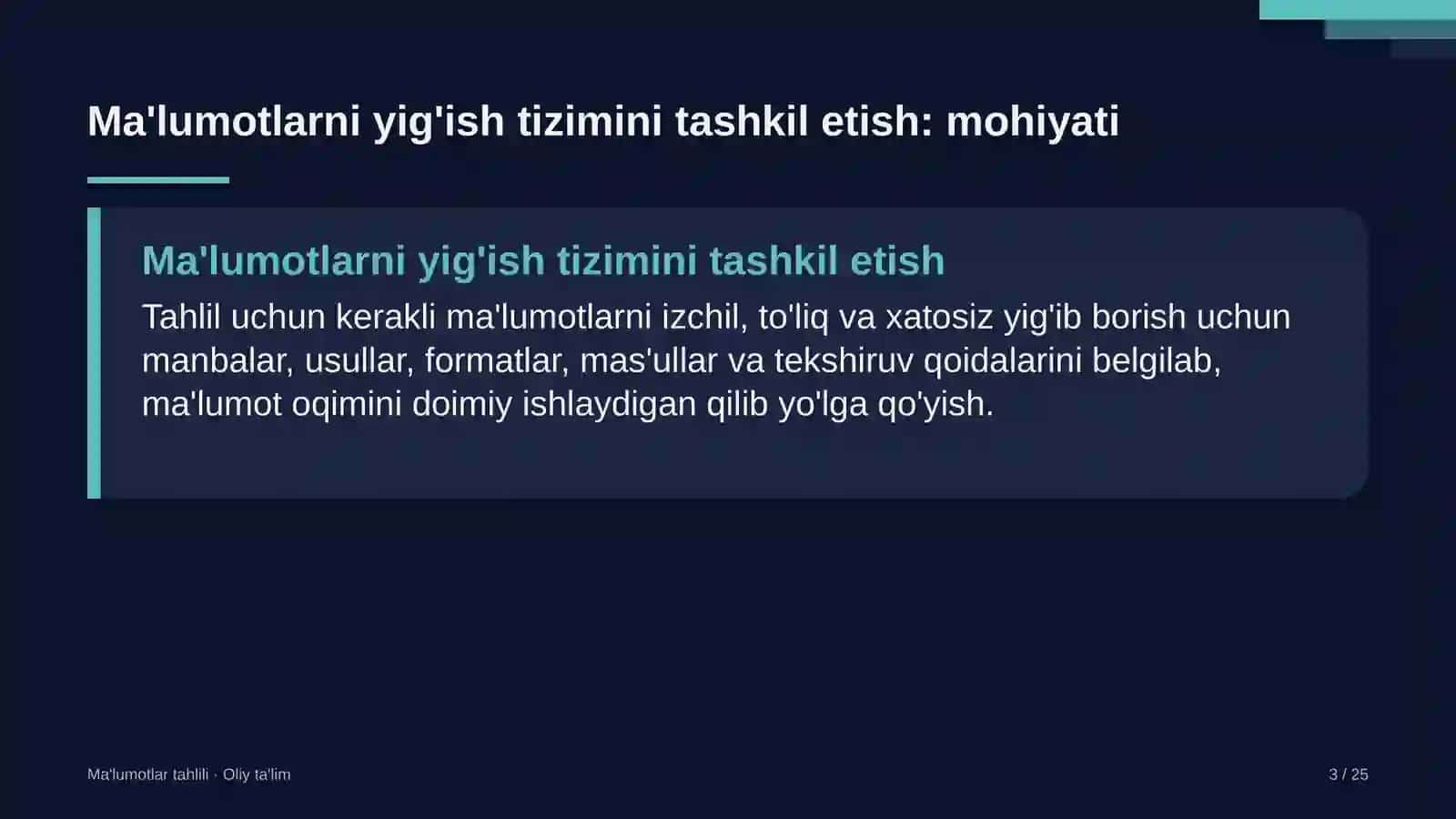 Doktoranturada ma'lumotlarni yig'ish tizimini tashkil etish 3