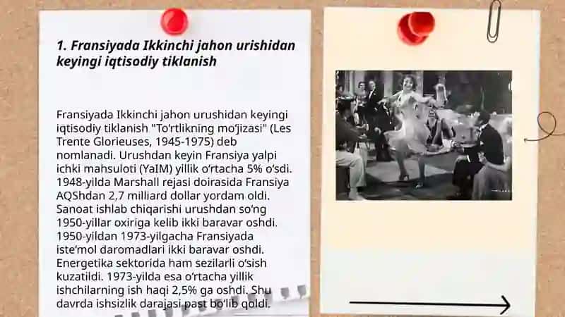Fransiyada Ikkinchi jahon urishidan keyingi iqtisodiy tiklanish 3