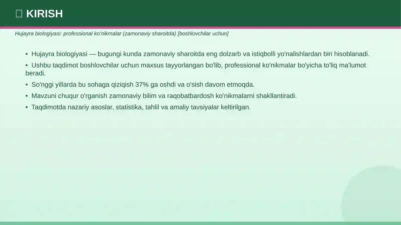 HUJAYRA BIOLOGIYASI 3
