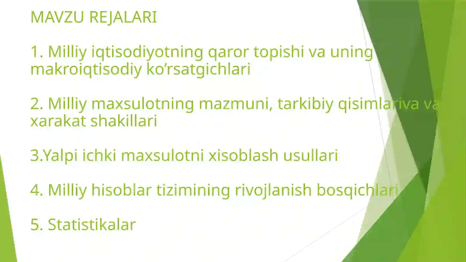 Milliy iqtisodiyot va uning Makroiqtisodiy ko’rsatgichlari 3