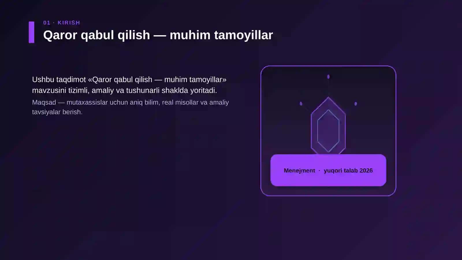 Qaror qabul qilish — muhim tamoyillar 3