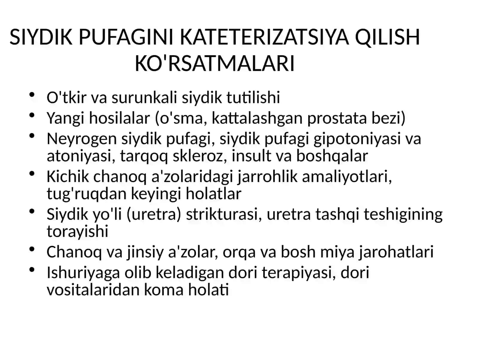 Qovuqni kateterizatsiya qilish texnikasi 3