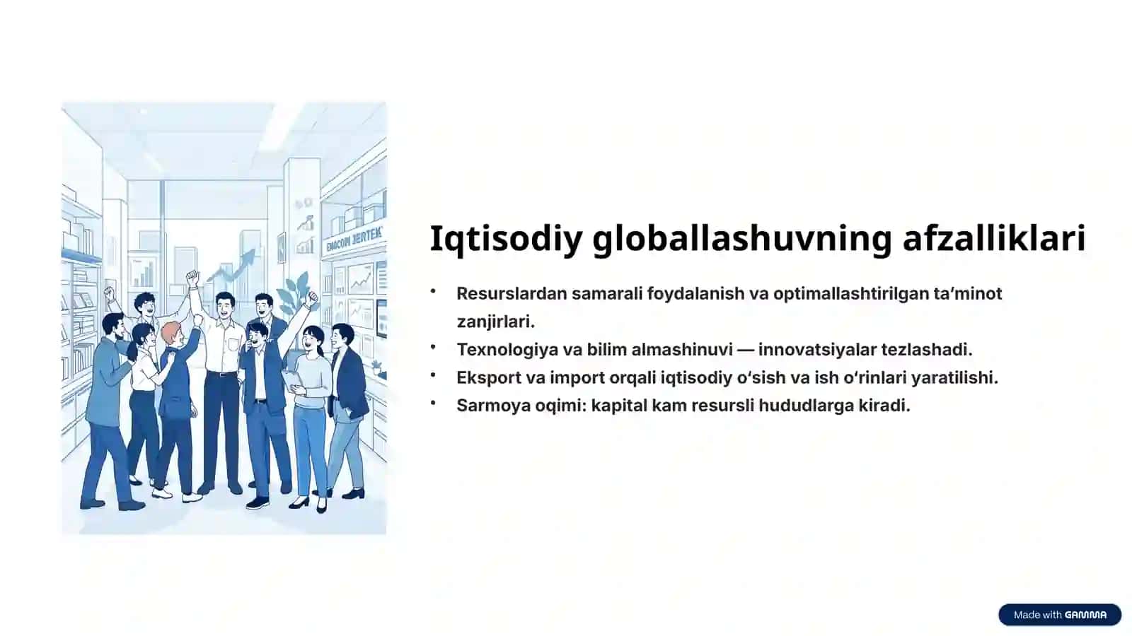 Jahon iqtisodiyotini globallashuv muammolari va ularning guruhlanishi 3
