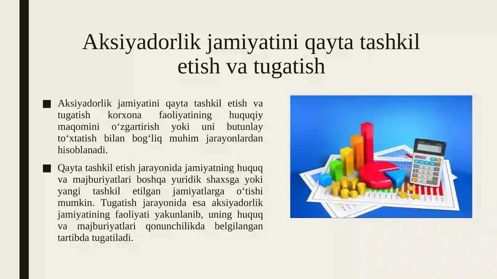 Aksiyadorlik jamiyatini qayta tashkil etish va tugatish 3