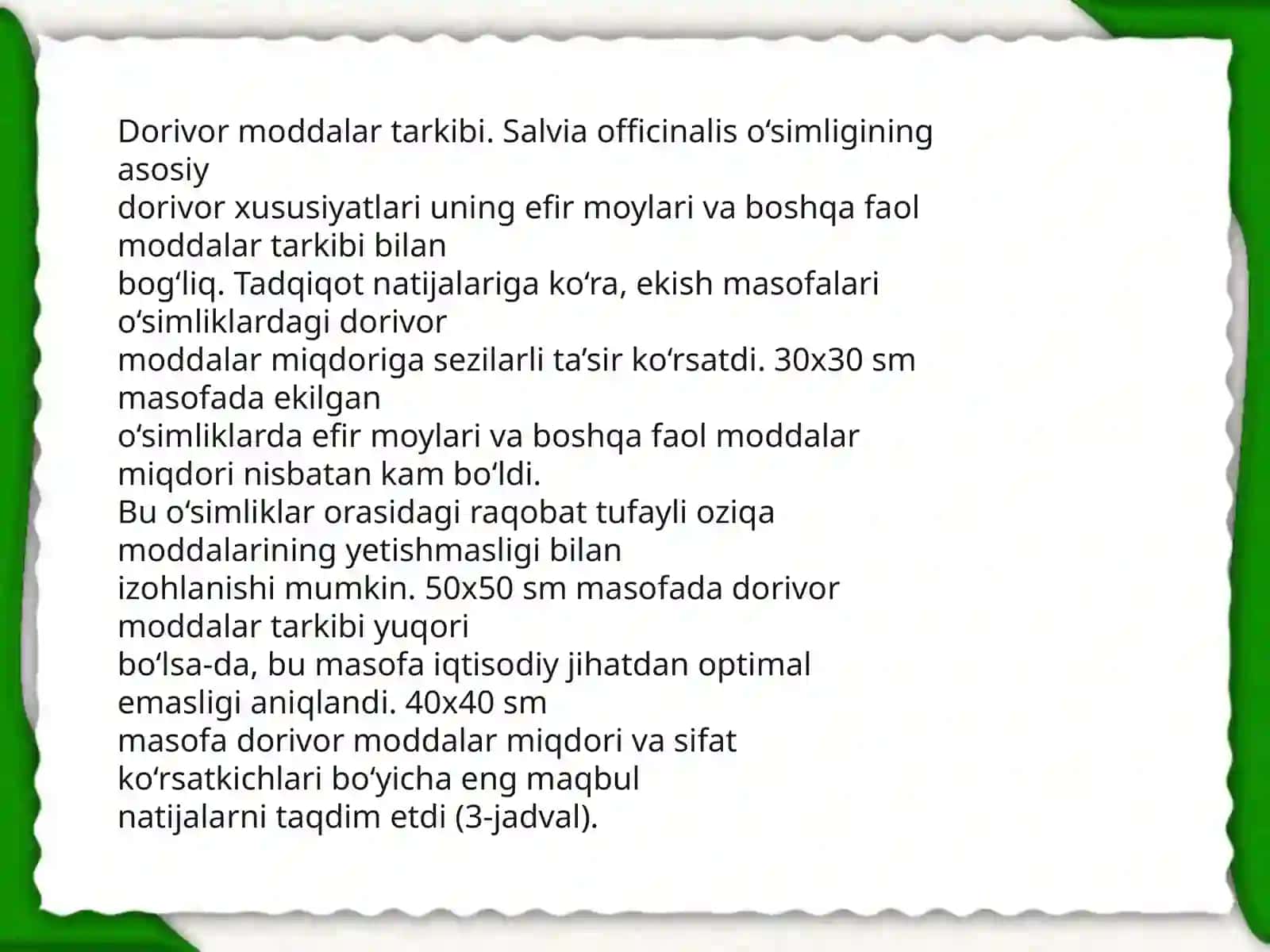 Dorivor mavrak (Salvia officinalus) L. o'simligini urug'chiligi va ko'chatchiligi 3
