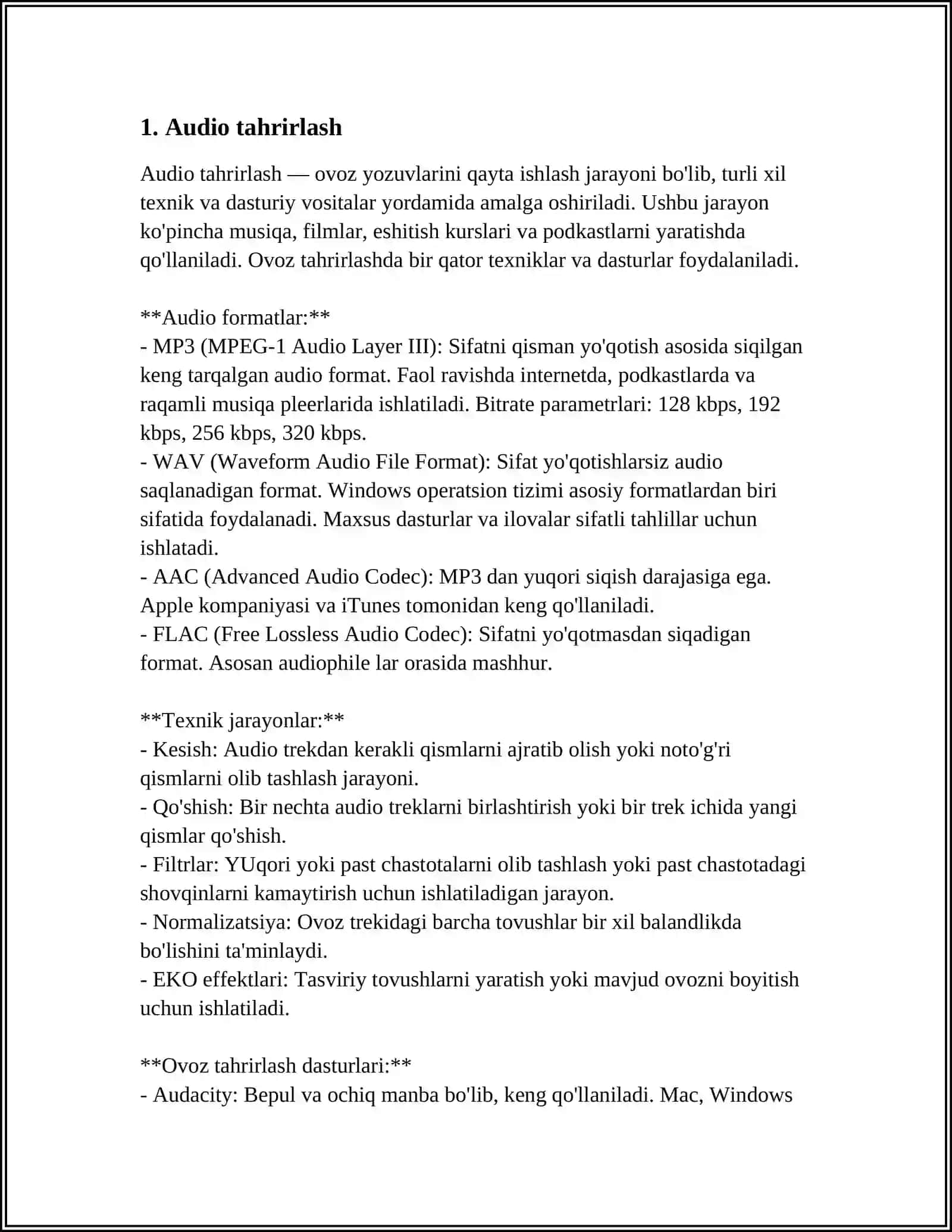 MULTIMEDIYA YARATISH 3