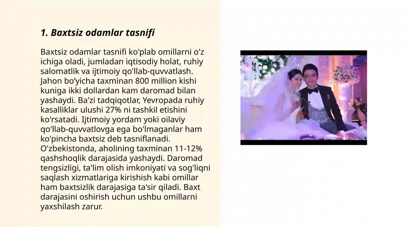 Baxtsiz odamlar tasnifi 3