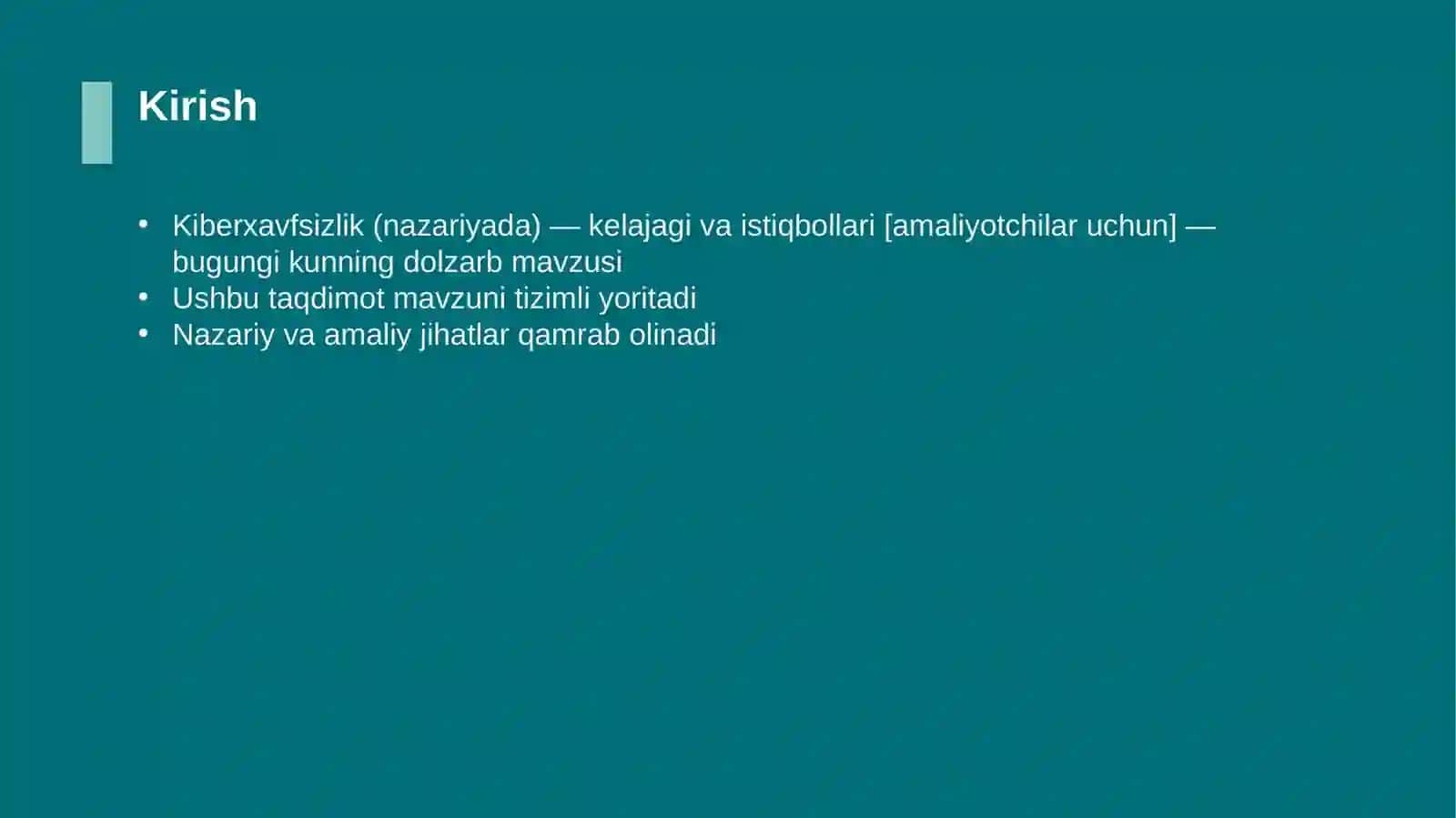 Kiberxavfsizlik (nazariyada) — kelajagi va istiqbollari [amaliyotchilar uchun] 3