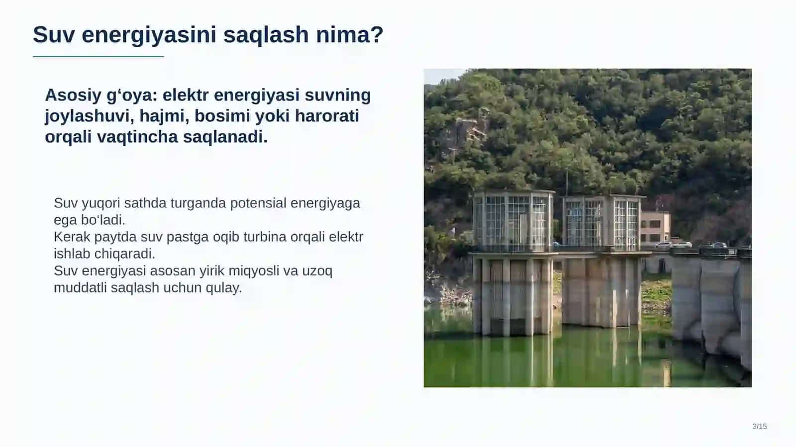 SUV ENERGIYASINI SAQLASH TURI VA SHAKLI 3