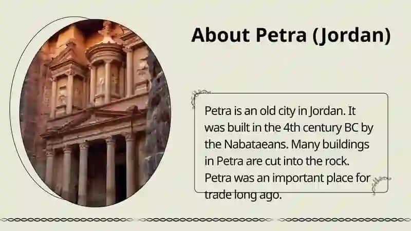 Prepare a report on a famous historical place in the  Arab world and its significance 3