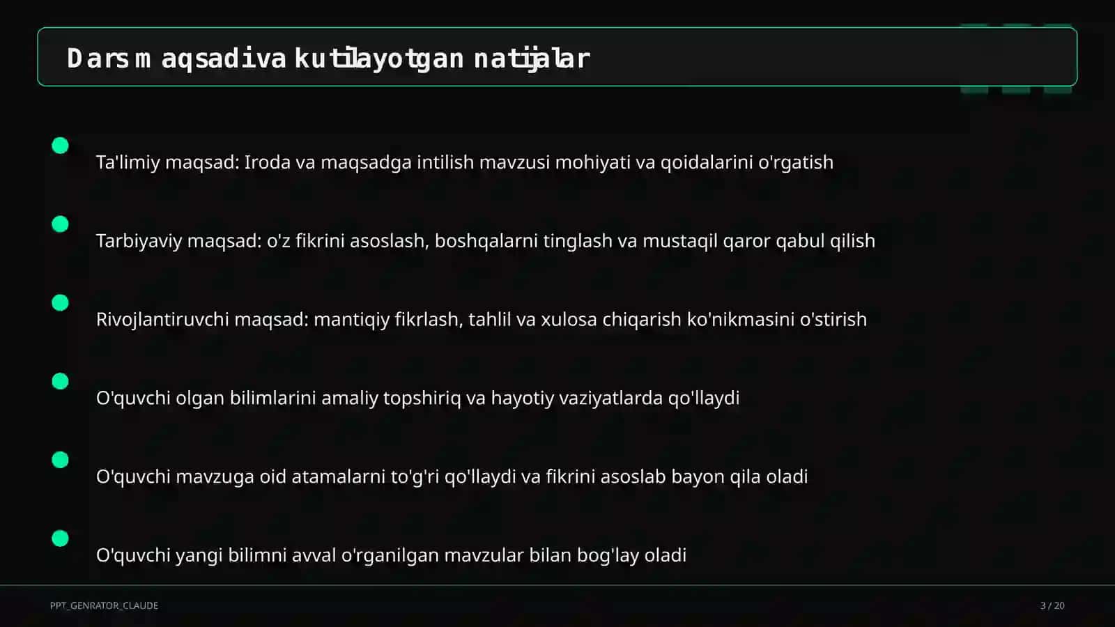 Iroda va maqsadga intilish (9-sinf) 3