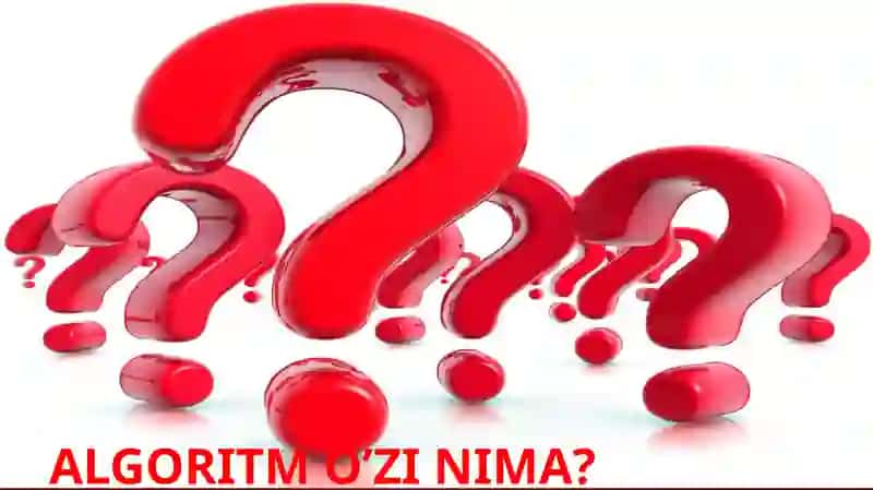 ALGORITM O’ZI NIMA? 3