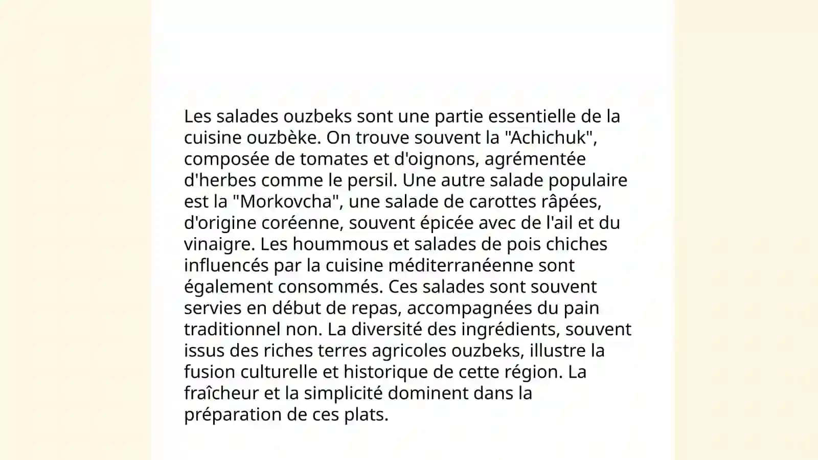 Les salades ouzbèques 3