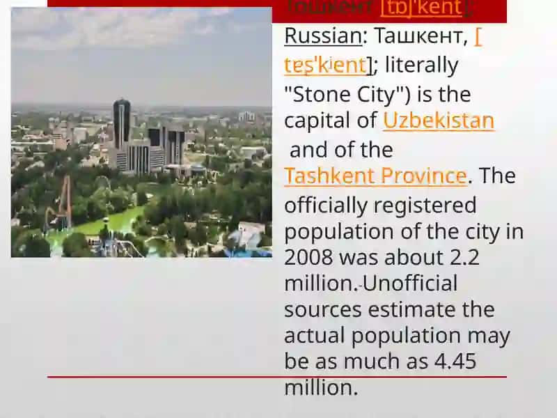 Tashkent City Guide 3