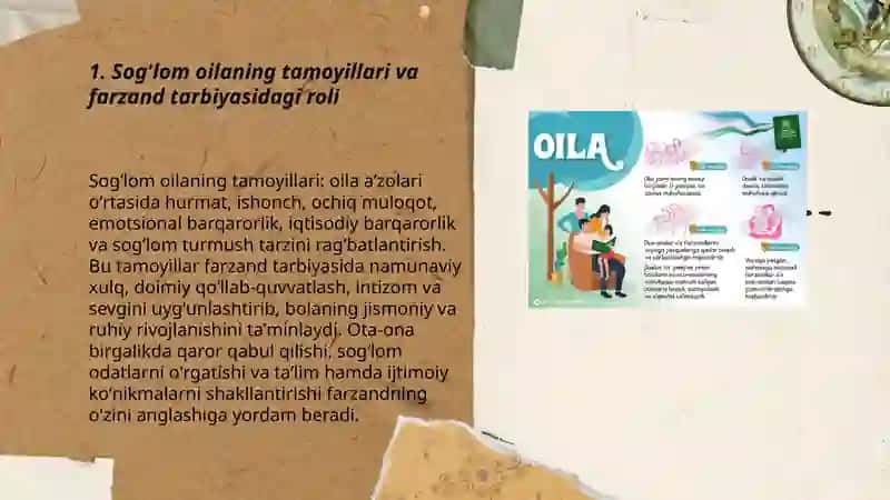 Sogʼlom oila. Oilani rejalashtirish usullari. Reproduktiv salomatlik 3