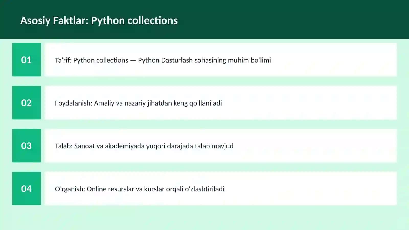 Python collections 3