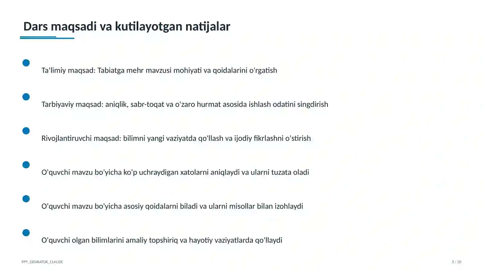 Tabiatga mehr (3-sinf) 3