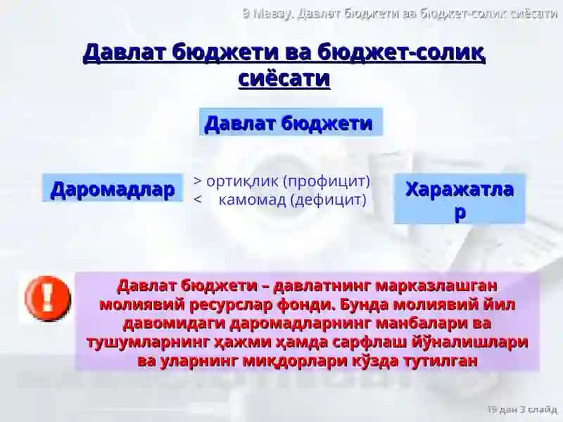 Фискал ва пул-кредит сиёсатидан фойдаланган ҳолда барқарорлаштириш сиёсати 3