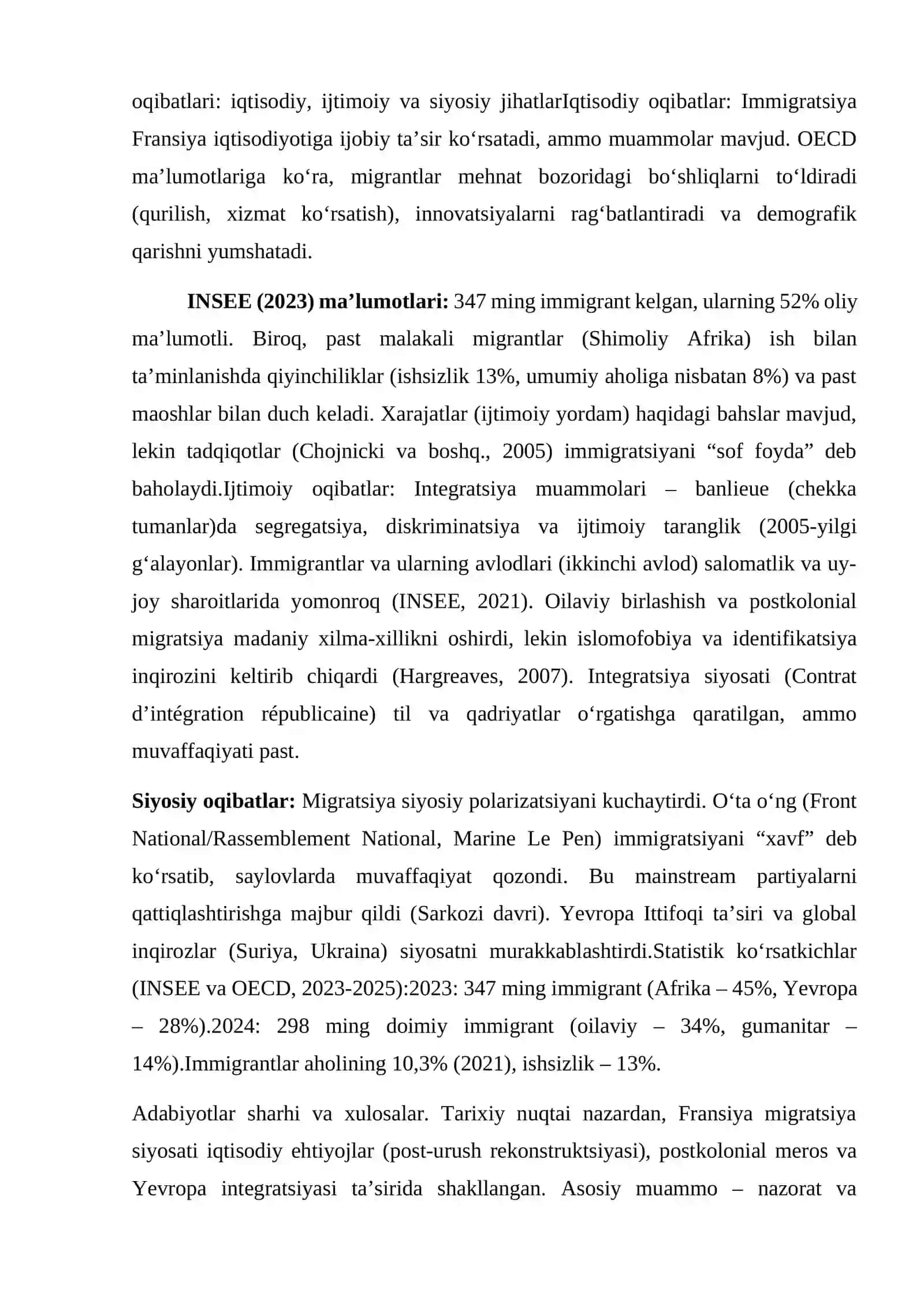 Fransiyada migratsiya siyosati va uning oqibatlari 3