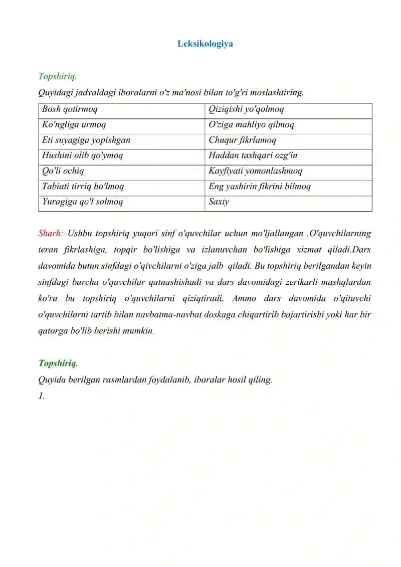 fonetika-talaffuz,fonetika - imlo, leksikalogiya, mustaqil so'zlar, yordamchi so'zlar, oraliqdagi so'zlar 3
