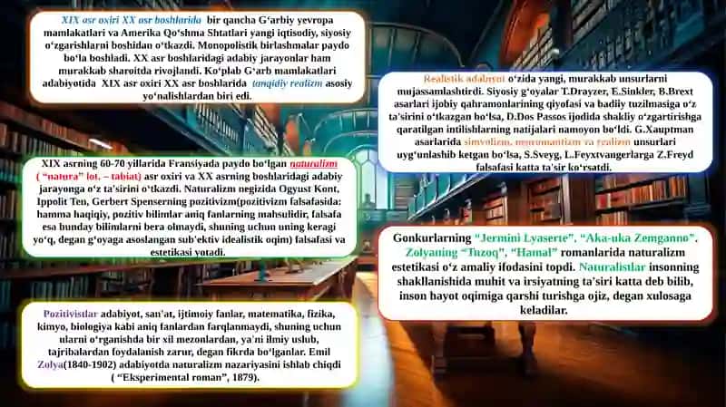XIX ASR OXIRI VA XX ASR JAHON ADABIYOTI 3