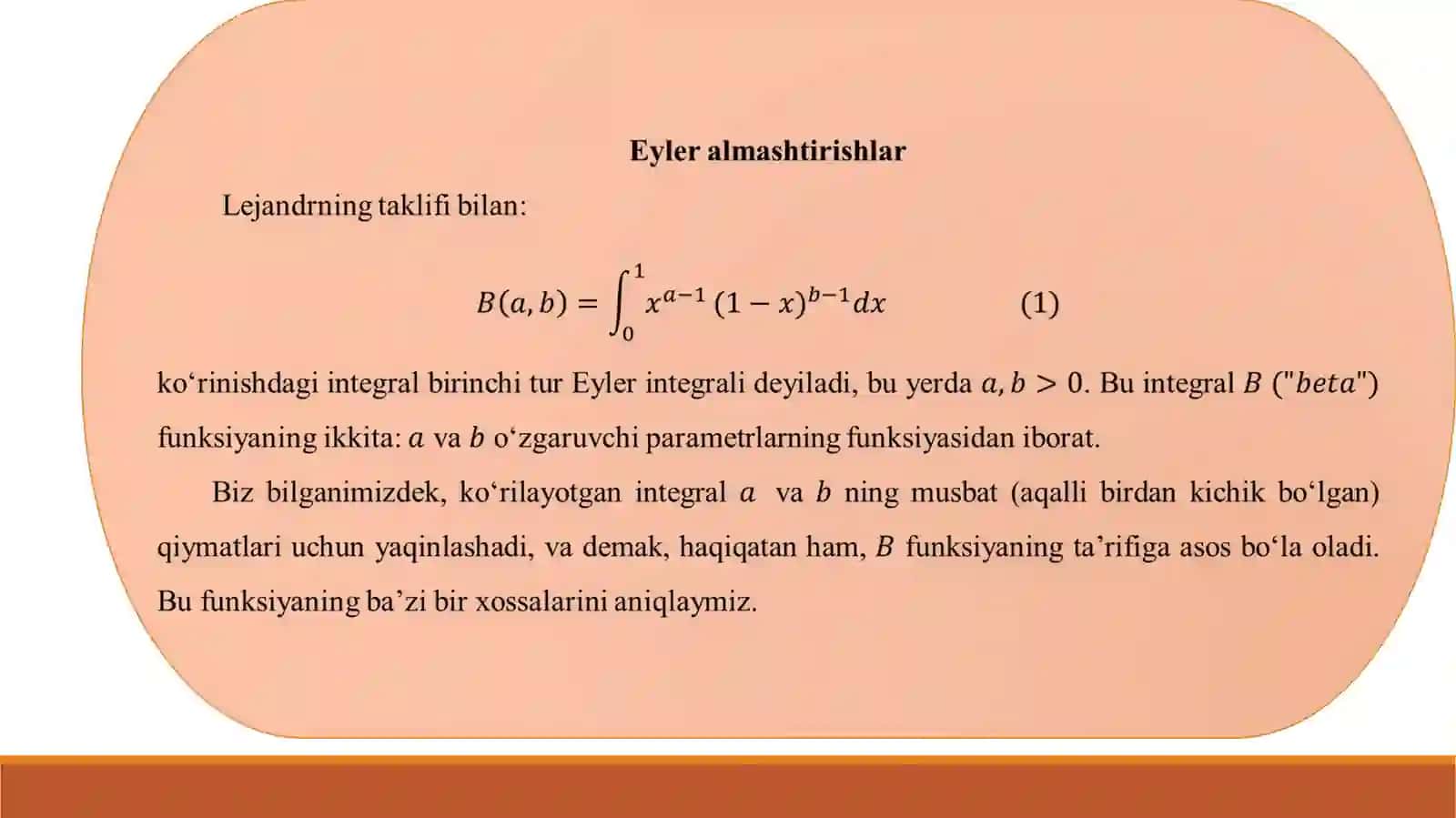 Eyler almashtirmalari 3