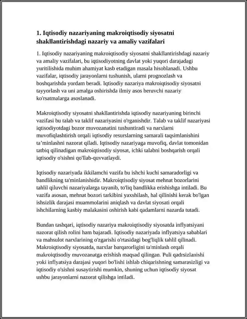 IQTISODIY NAZARIYASINING NAZARIY VA AMALIY VAZIFALARI 3
