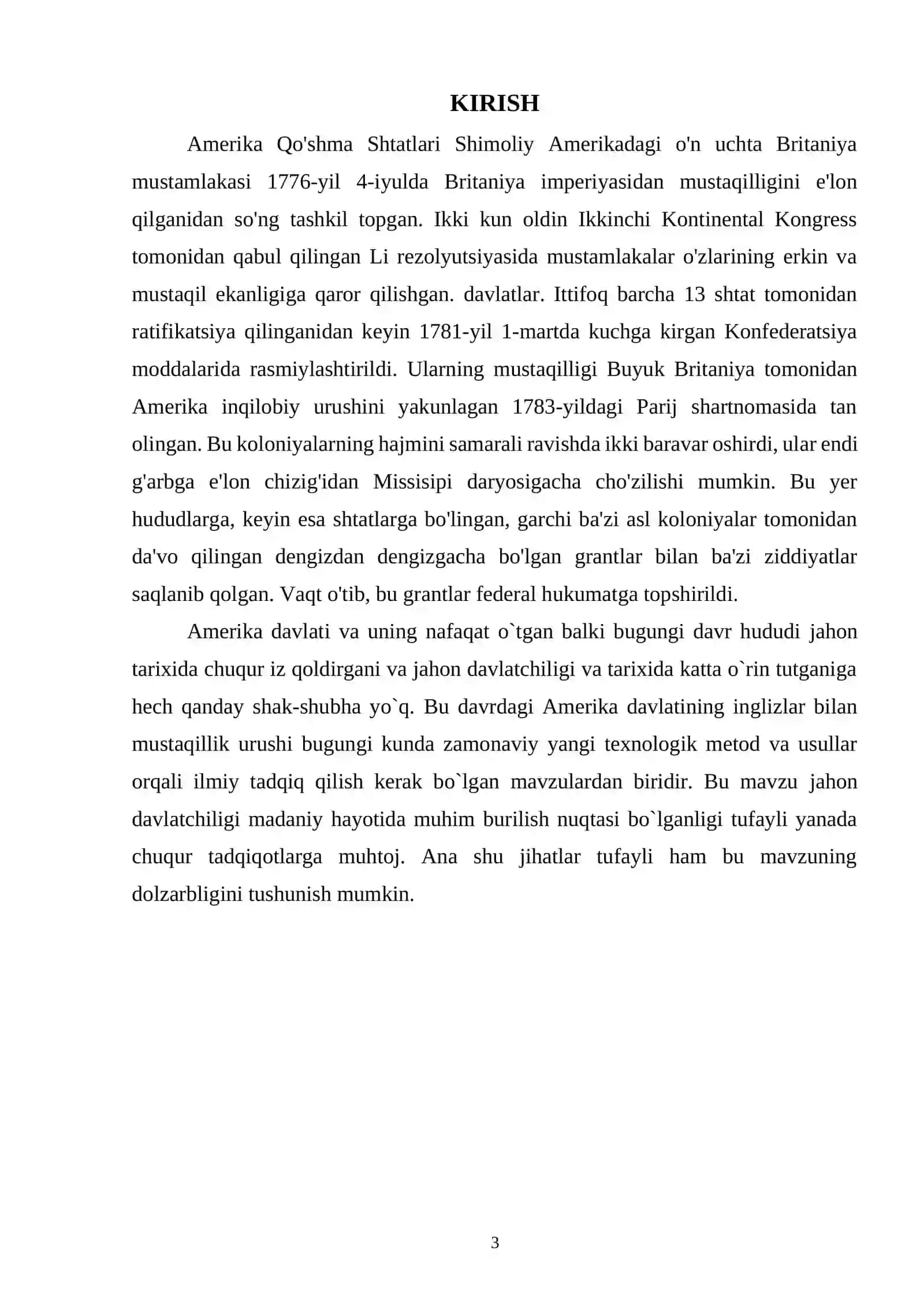 AQSh davlatchiligining rivojlanishi 3