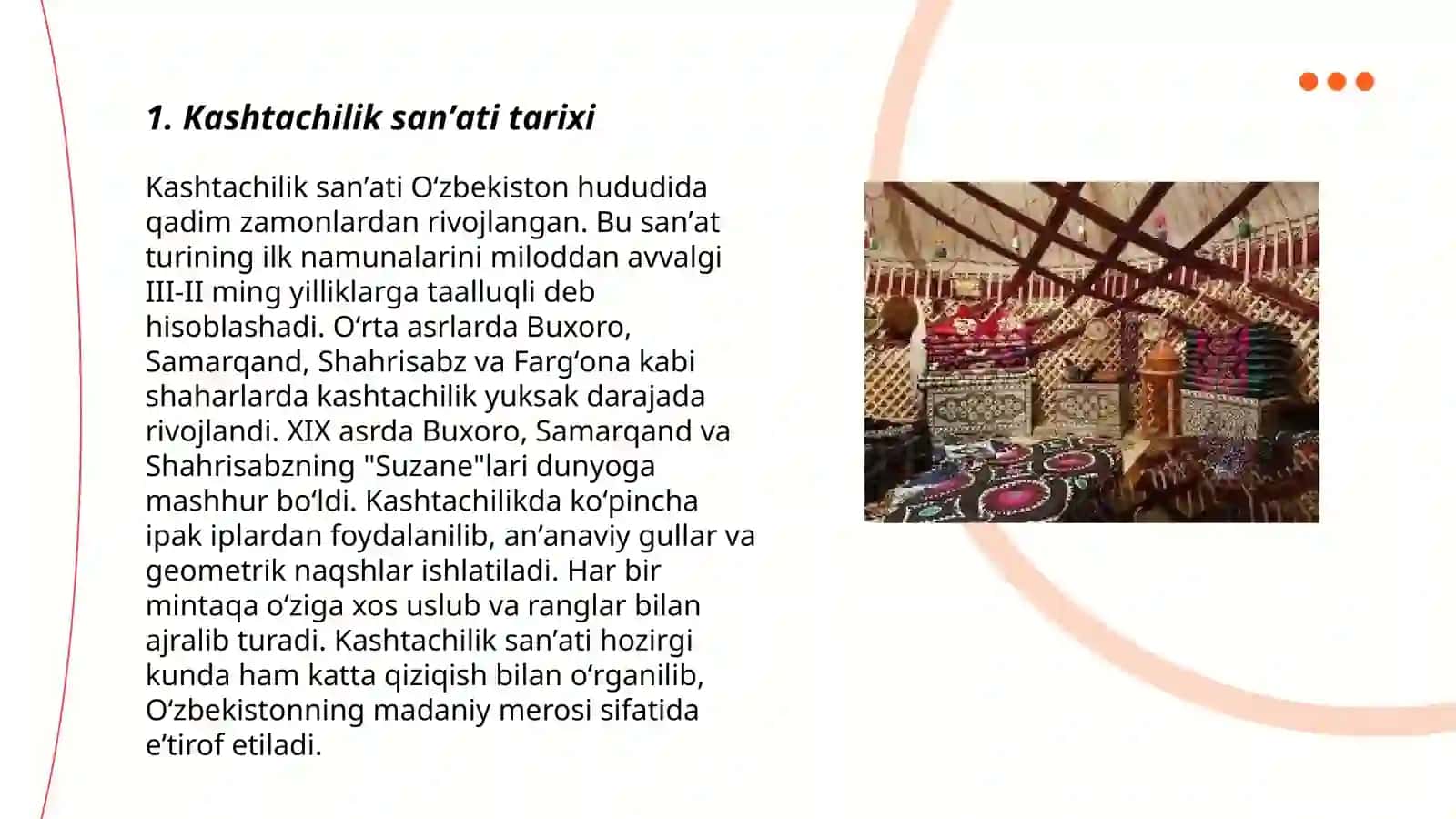 Kashtachilik va zamonaviy kiyimlar, uy roʻzgʻor buyumlari 3